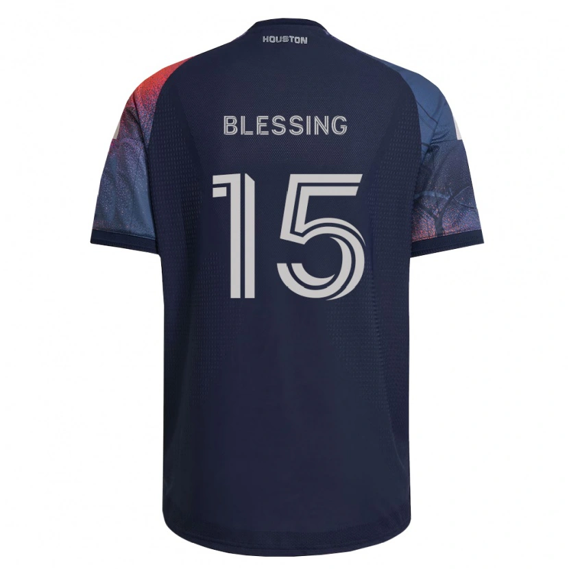 Danxen Mænd Latif Blessing #15 Dyb Blå Hvid Orange Udebane Spillertrøjer 2026/27 Trøje T-Shirt
