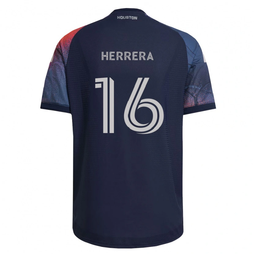 Danxen Mænd Héctor Herrera #16 Dyb Blå Hvid Orange Udebane Spillertrøjer 2026/27 Trøje T-Shirt