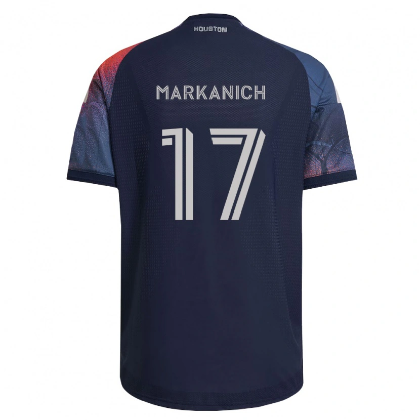 Danxen Mænd Nick Markanich #17 Dyb Blå Hvid Orange Udebane Spillertrøjer 2026/27 Trøje T-Shirt