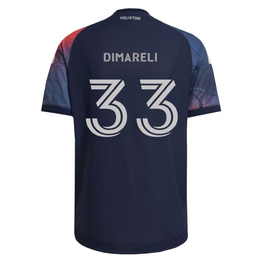 Danxen Mænd Mattheo Dimareli #33 Dyb Blå Hvid Orange Udebane Spillertrøjer 2026/27 Trøje T-Shirt
