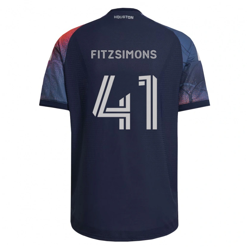 Danxen Mænd Brogan Fitzsimons #41 Dyb Blå Hvid Orange Udebane Spillertrøjer 2026/27 Trøje T-Shirt