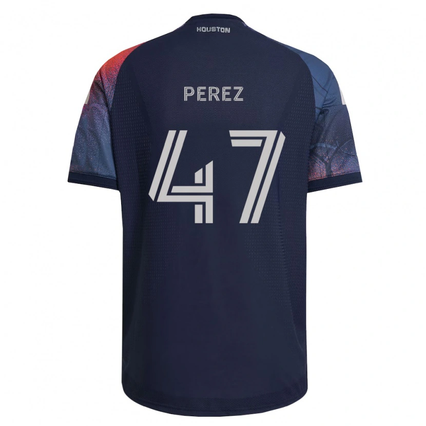 Danxen Mænd Jaizhiño Perez #47 Dyb Blå Hvid Orange Udebane Spillertrøjer 2026/27 Trøje T-Shirt