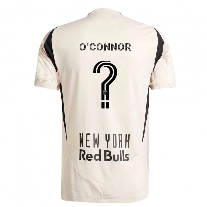 Danxen Mænd Aidan O'connor #0 Råhvid Rød Sort Udebane Spillertrøjer 2026/27 Trøje T-Shirt
