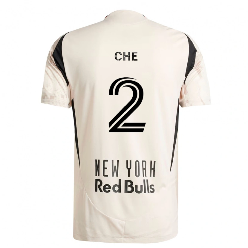 Danxen Mænd Justin Che #2 Råhvid Rød Sort Udebane Spillertrøjer 2026/27 Trøje T-Shirt
