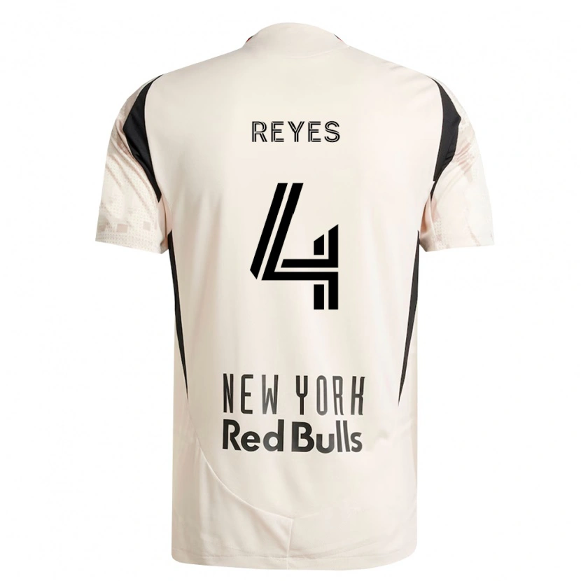 Danxen Mænd Andrés Reyes #4 Råhvid Rød Sort Udebane Spillertrøjer 2026/27 Trøje T-Shirt