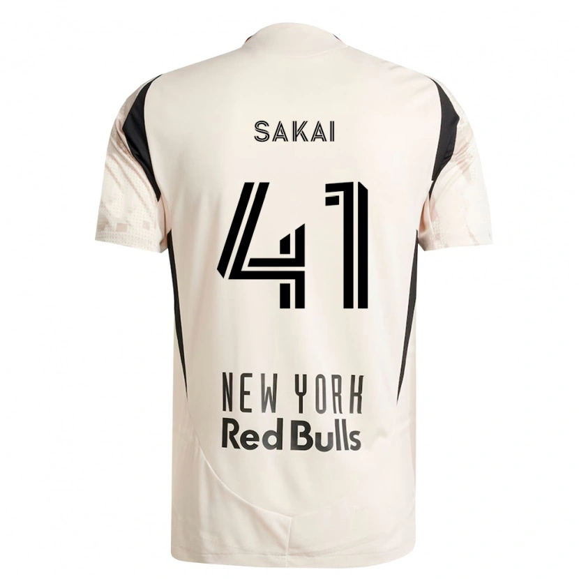 Danxen Mænd Shunya Sakai #41 Råhvid Rød Sort Udebane Spillertrøjer 2026/27 Trøje T-Shirt