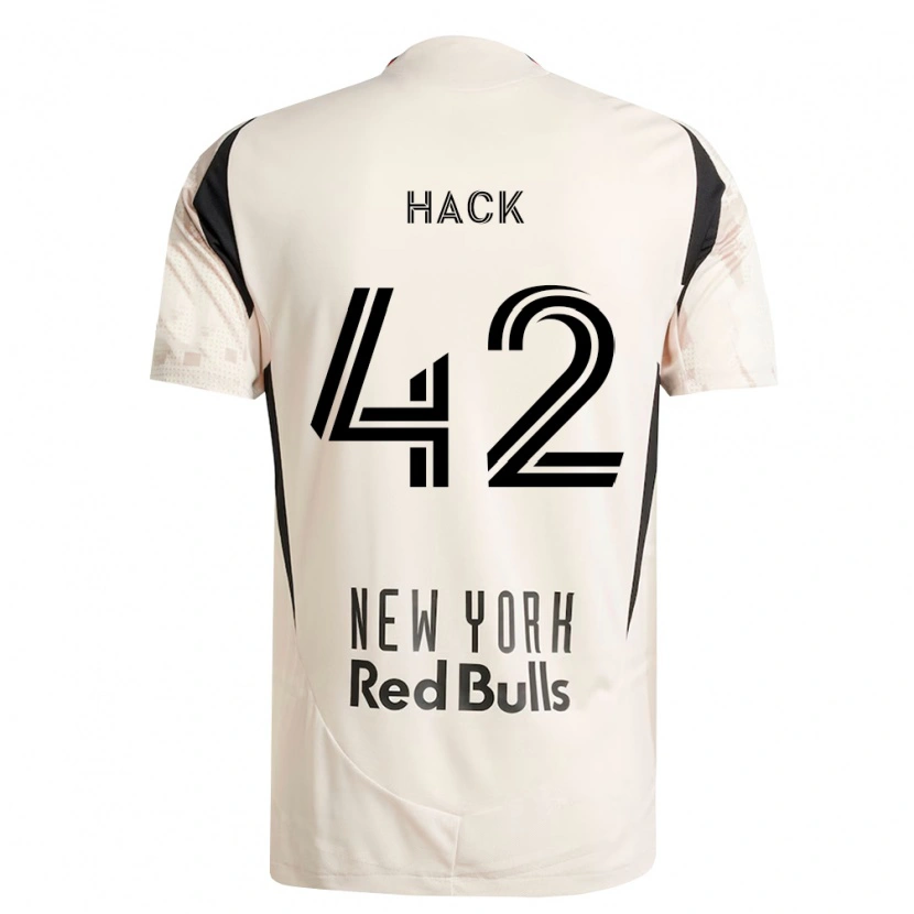 Danxen Mænd Alexander Hack #42 Råhvid Rød Sort Udebane Spillertrøjer 2026/27 Trøje T-Shirt