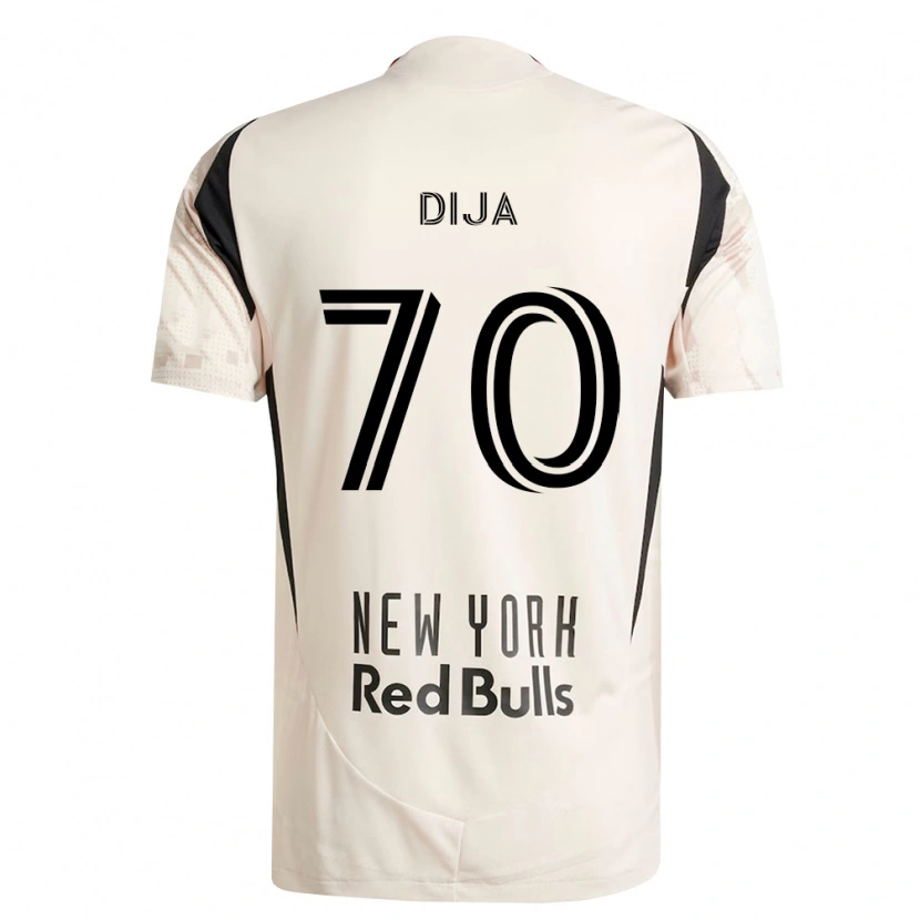 Danxen Mænd Dija #70 Råhvid Rød Sort Udebane Spillertrøjer 2026/27 Trøje T-Shirt