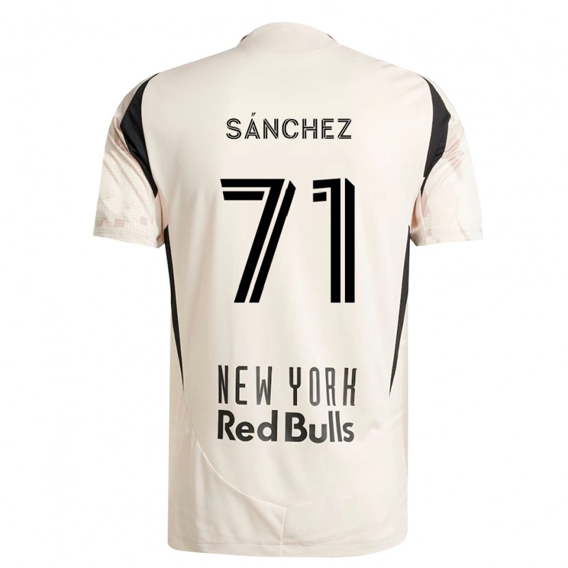 Danxen Mænd Aimar Sánchez #71 Råhvid Rød Sort Udebane Spillertrøjer 2026/27 Trøje T-Shirt