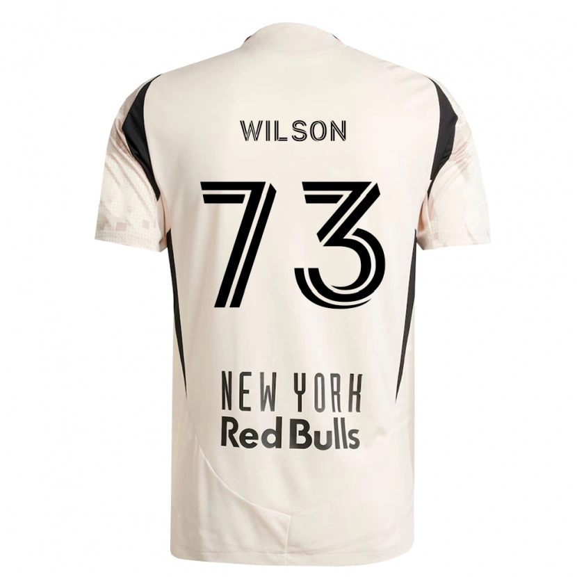 Danxen Mænd Akheem Wilson #73 Råhvid Rød Sort Udebane Spillertrøjer 2026/27 Trøje T-Shirt