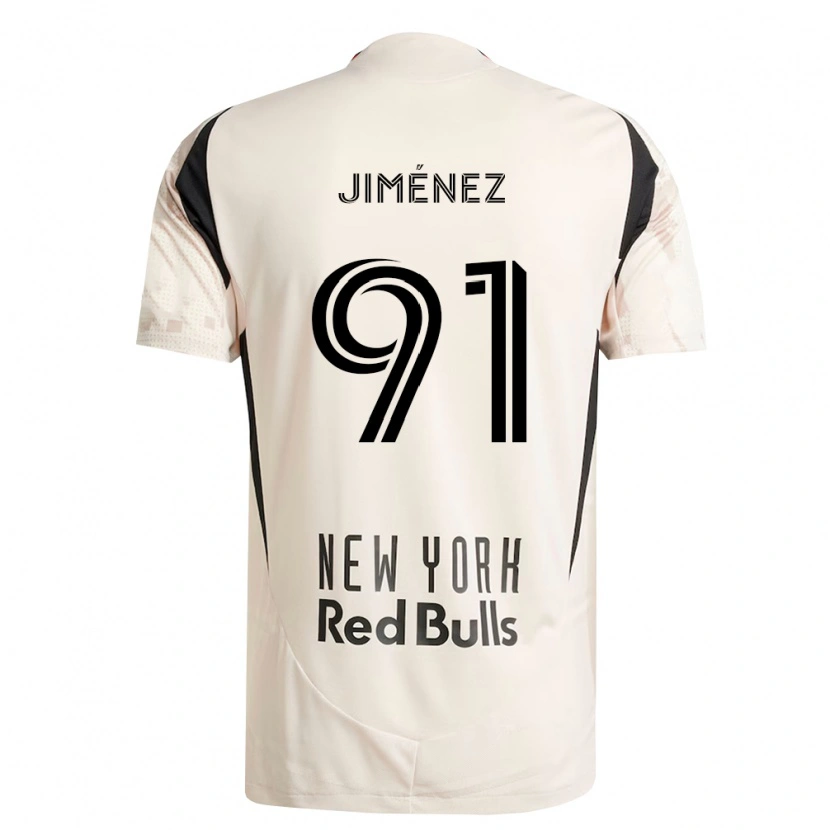 Danxen Mænd Mijahir Jiménez #91 Råhvid Rød Sort Udebane Spillertrøjer 2026/27 Trøje T-Shirt