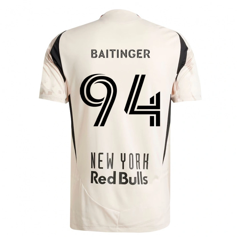 Danxen Mænd Sean Baitinger #94 Råhvid Rød Sort Udebane Spillertrøjer 2026/27 Trøje T-Shirt