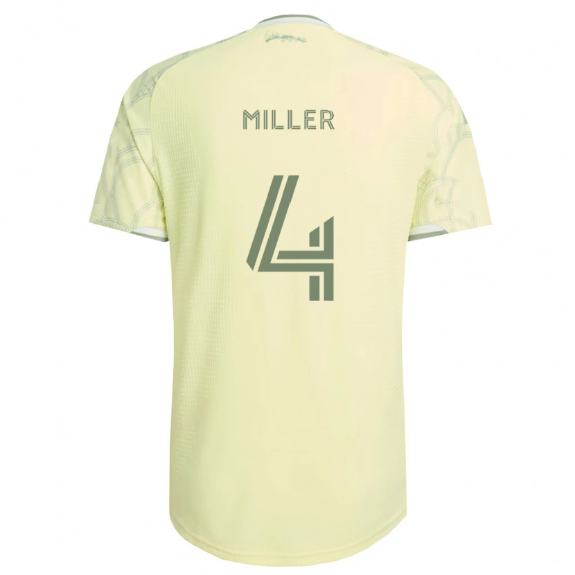 Danxen Mænd Kamal Miller #4 Beige Hvid Udebane Spillertrøjer 2026/27 Trøje T-Shirt
