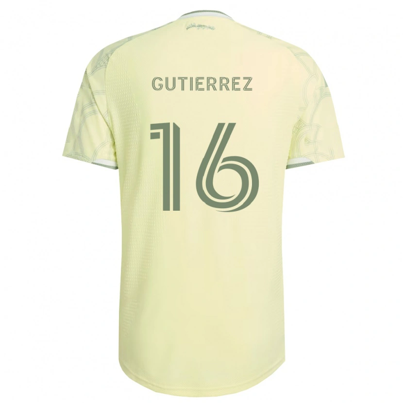 Danxen Mænd Diego Gutiérrez #16 Beige Hvid Udebane Spillertrøjer 2026/27 Trøje T-Shirt