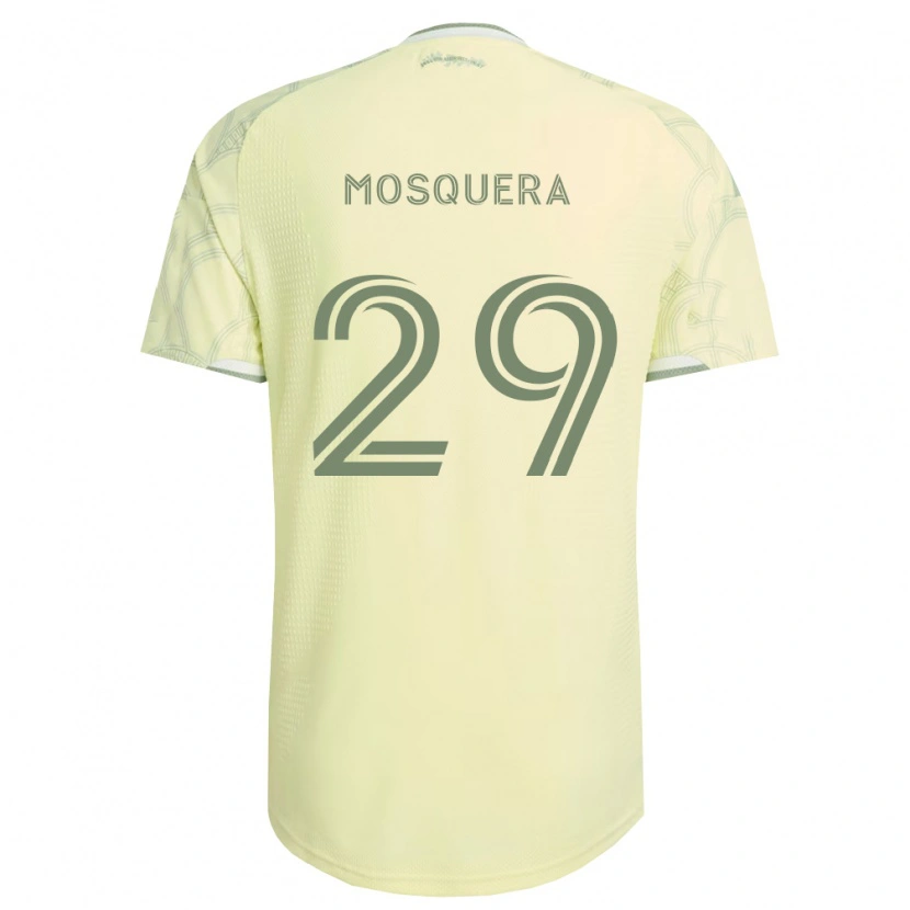 Danxen Mænd Juan Mosquera #29 Beige Hvid Udebane Spillertrøjer 2026/27 Trøje T-Shirt