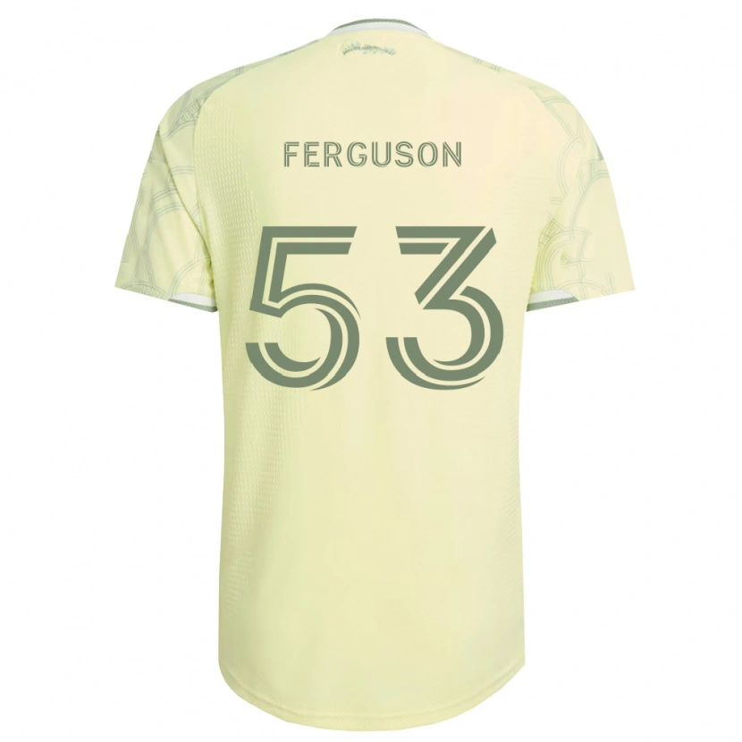 Danxen Mænd Connor Ferguson #53 Beige Hvid Udebane Spillertrøjer 2026/27 Trøje T-Shirt