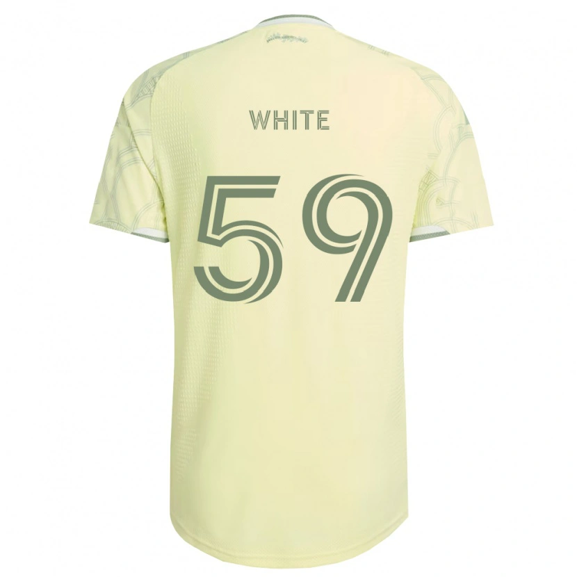 Danxen Mænd Dario White #59 Beige Hvid Udebane Spillertrøjer 2026/27 Trøje T-Shirt