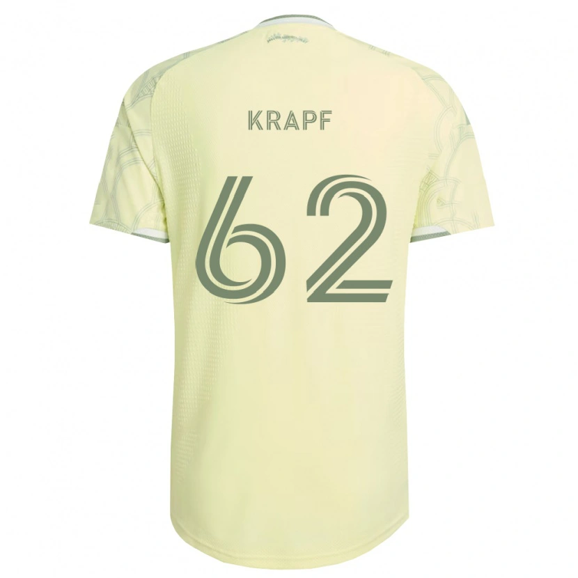 Danxen Mænd Andrew Krapf #62 Beige Hvid Udebane Spillertrøjer 2026/27 Trøje T-Shirt