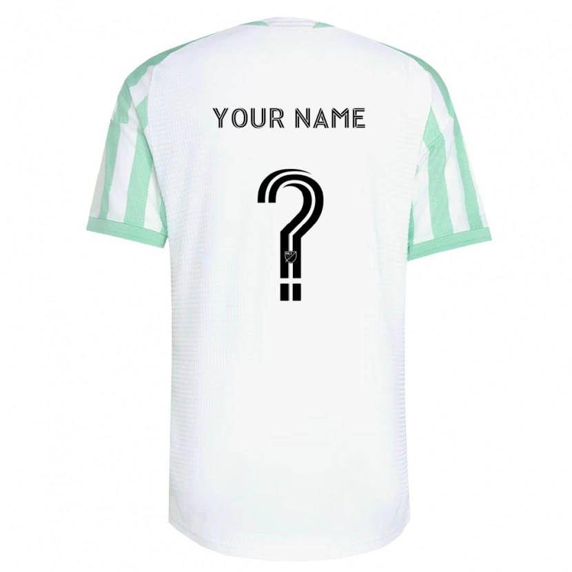 Danxen Mænd Dit Navn #0 Lysegrøn Sort Hvid Udebane Spillertrøjer 2026/27 Trøje T-Shirt