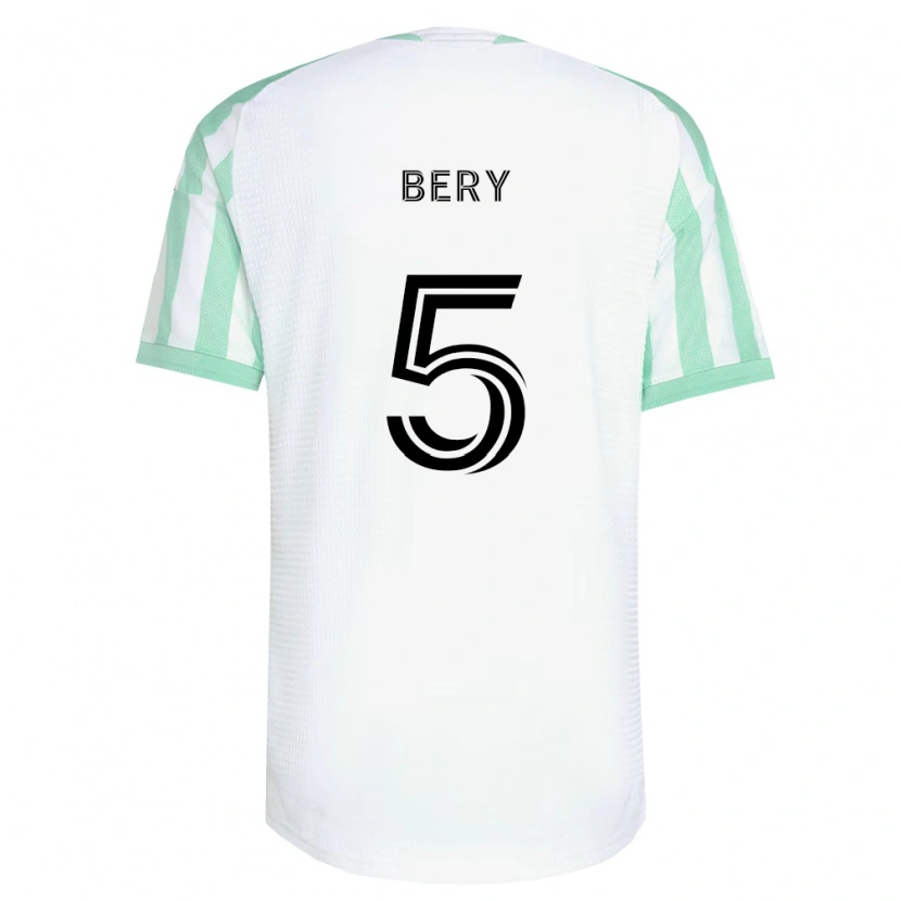 Danxen Mænd Jules Bery #5 Lysegrøn Sort Hvid Udebane Spillertrøjer 2026/27 Trøje T-Shirt