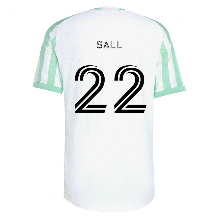 Danxen Mænd Ibrahima Sall #22 Lysegrøn Sort Hvid Udebane Spillertrøjer 2026/27 Trøje T-Shirt