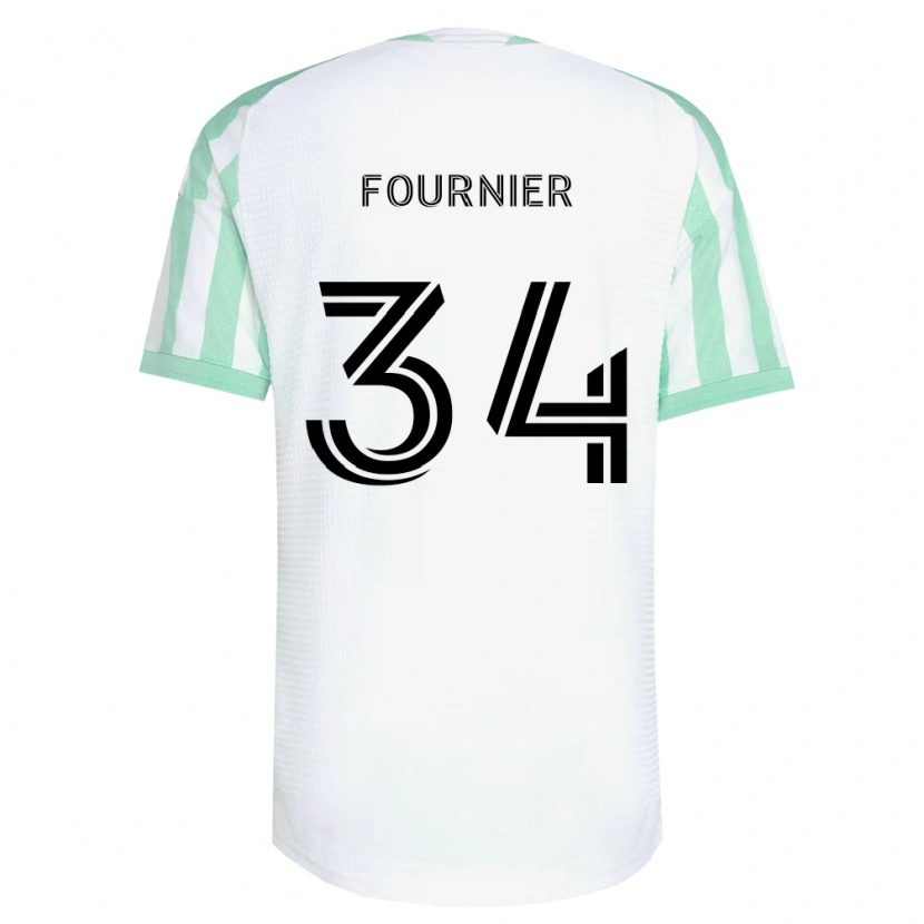 Danxen Mænd Drake Fournier #34 Lysegrøn Sort Hvid Udebane Spillertrøjer 2026/27 Trøje T-Shirt