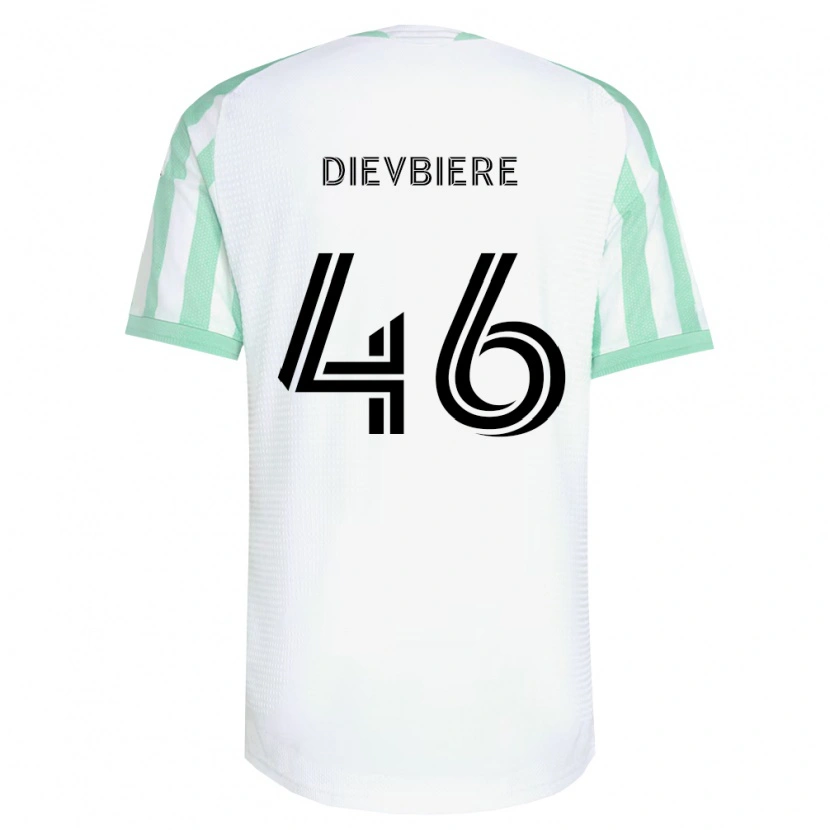 Danxen Mænd Vona Dievbiere #46 Lysegrøn Sort Hvid Udebane Spillertrøjer 2026/27 Trøje T-Shirt