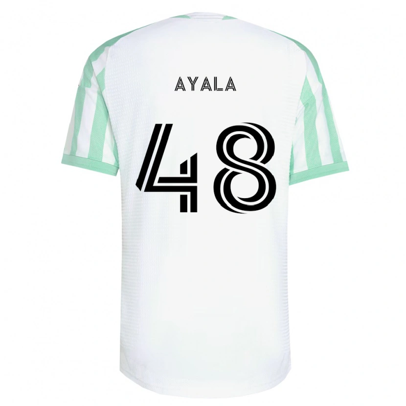Danxen Mænd Christian Ayala #48 Lysegrøn Sort Hvid Udebane Spillertrøjer 2026/27 Trøje T-Shirt