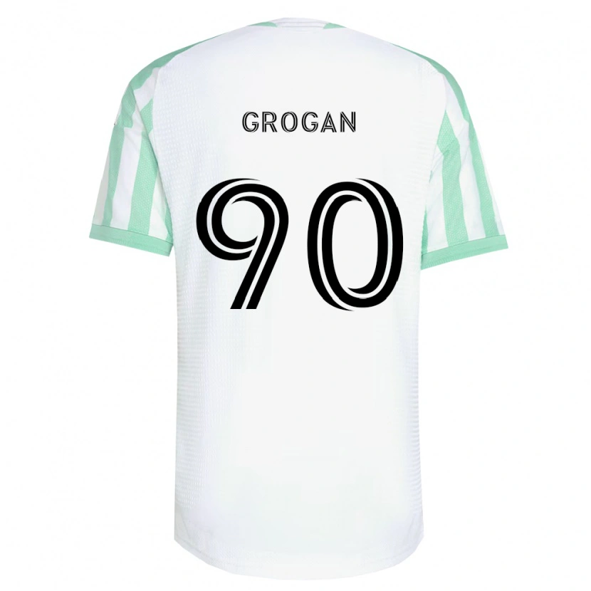 Danxen Mænd Peter Grogan #90 Lysegrøn Sort Hvid Udebane Spillertrøjer 2026/27 Trøje T-Shirt