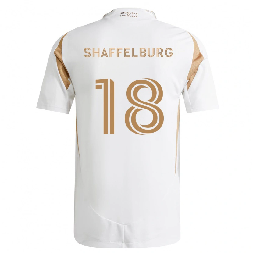 Danxen Mænd Jacob Shaffelburg #18 Hvid Brun Udebane Spillertrøjer 2026/27 Trøje T-Shirt