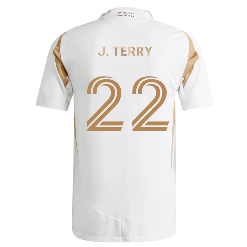 Danxen Mænd Jude Terry #22 Hvid Brun Udebane Spillertrøjer 2026/27 Trøje T-Shirt