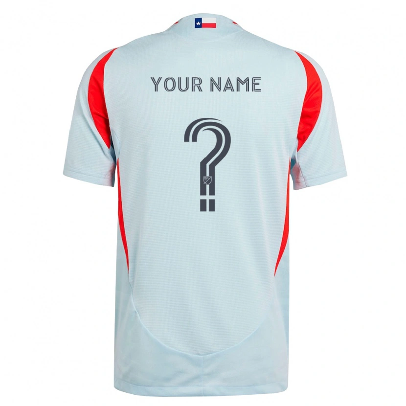 Danxen Mænd Dit Navn #0 Mørkegrå Hvid Rød Udebane Spillertrøjer 2026/27 Trøje T-Shirt