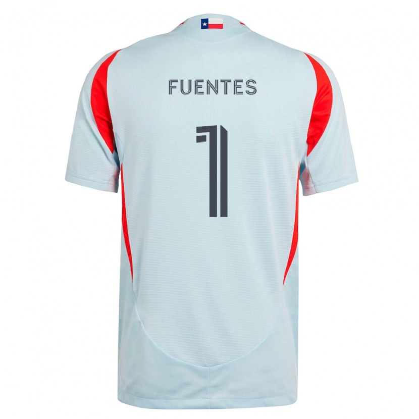 Danxen Mænd Eliezer Fuentes #1 Mørkegrå Hvid Rød Udebane Spillertrøjer 2026/27 Trøje T-Shirt