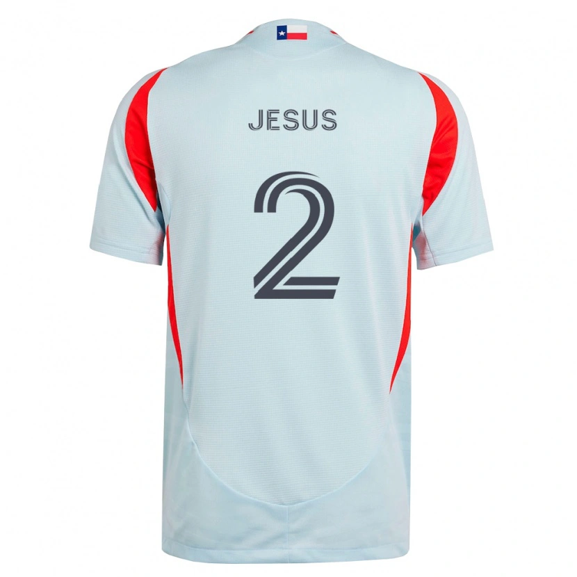 Danxen Mænd Geovane Jesus #2 Mørkegrå Hvid Rød Udebane Spillertrøjer 2026/27 Trøje T-Shirt