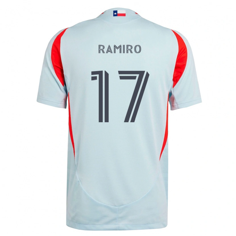 Danxen Mænd Ramiro Moschen Benetti #17 Mørkegrå Hvid Rød Udebane Spillertrøjer 2026/27 Trøje T-Shirt