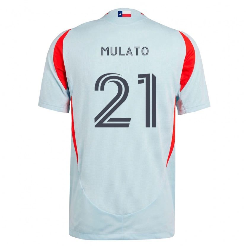Danxen Mænd José Mulato #21 Mørkegrå Hvid Rød Udebane Spillertrøjer 2026/27 Trøje T-Shirt