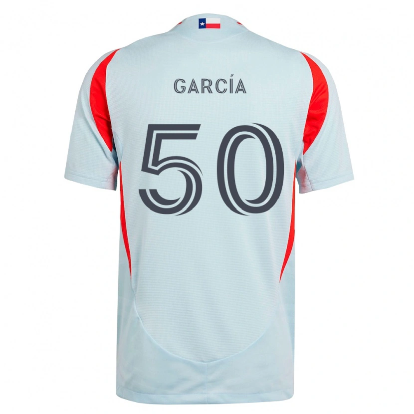 Danxen Mænd Diego García #50 Mørkegrå Hvid Rød Udebane Spillertrøjer 2026/27 Trøje T-Shirt