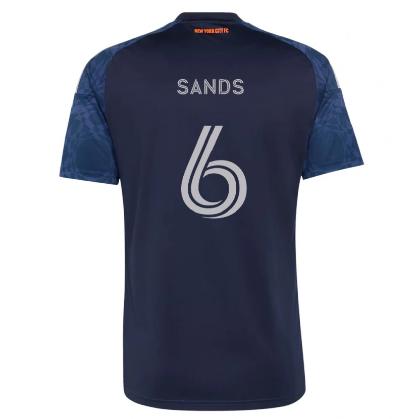 Danxen Mænd James Sands #6 Dyb Blå Hvid Udebane Spillertrøjer 2026/27 Trøje T-Shirt