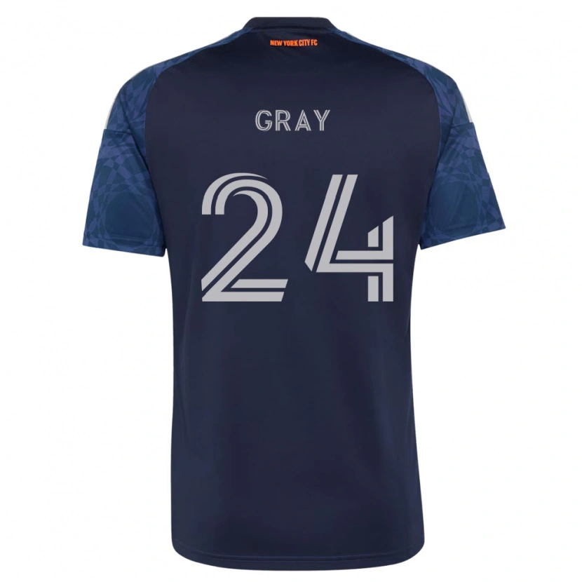 Danxen Mænd Tayvon Gray #24 Dyb Blå Hvid Udebane Spillertrøjer 2026/27 Trøje T-Shirt