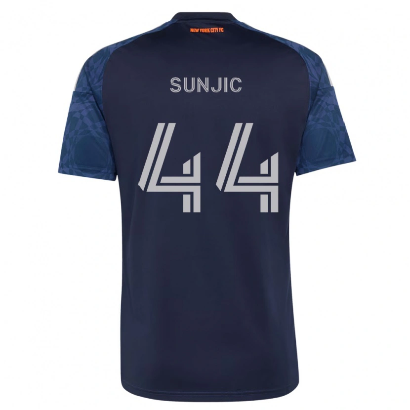 Danxen Mænd Luka Sunjic #44 Dyb Blå Hvid Udebane Spillertrøjer 2026/27 Trøje T-Shirt