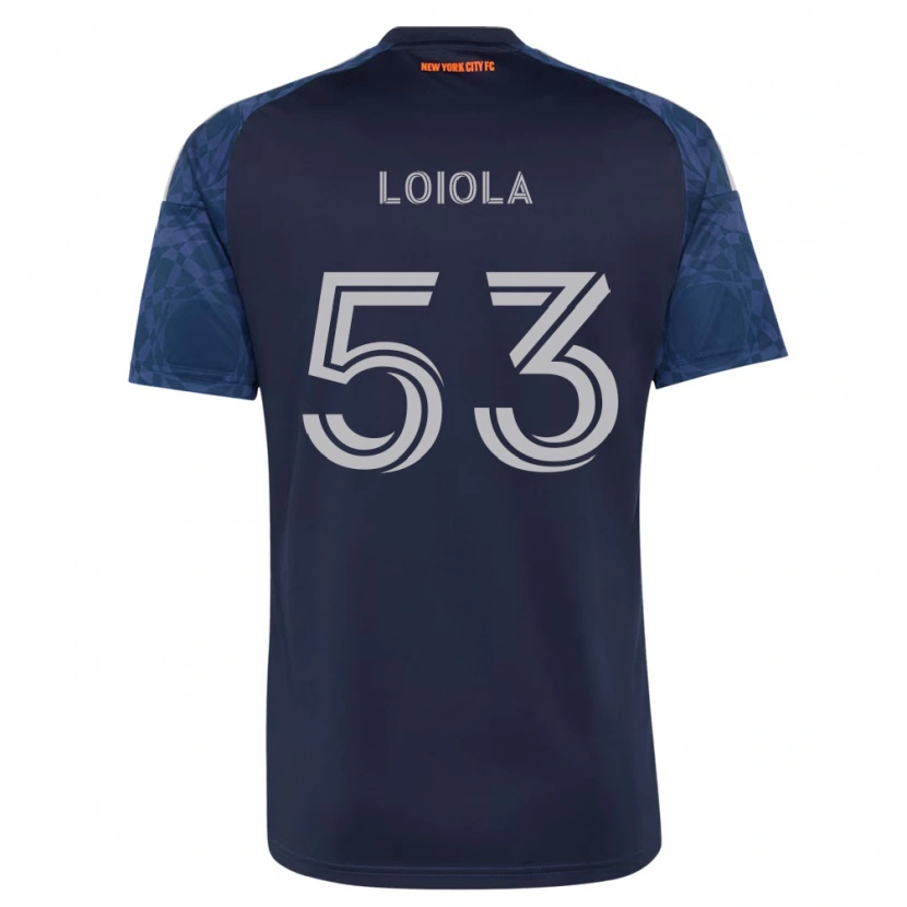 Danxen Mænd João Loiola #53 Dyb Blå Hvid Udebane Spillertrøjer 2026/27 Trøje T-Shirt