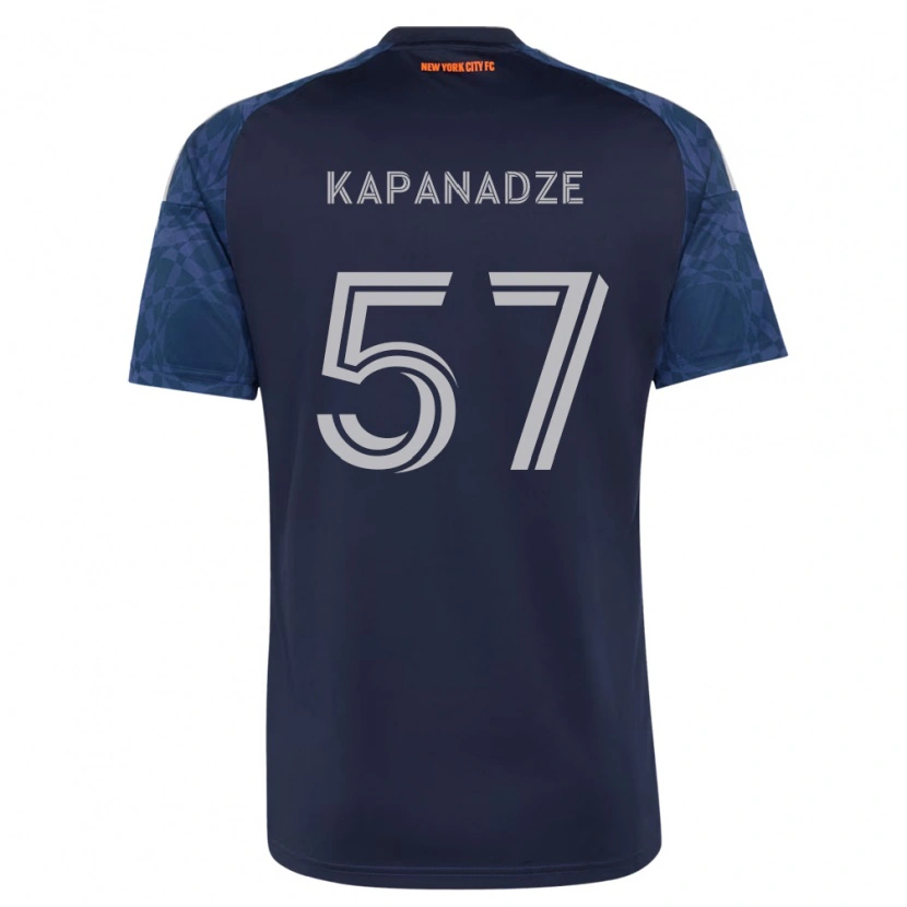 Danxen Mænd Nicholas Kapanadze #57 Dyb Blå Hvid Udebane Spillertrøjer 2026/27 Trøje T-Shirt
