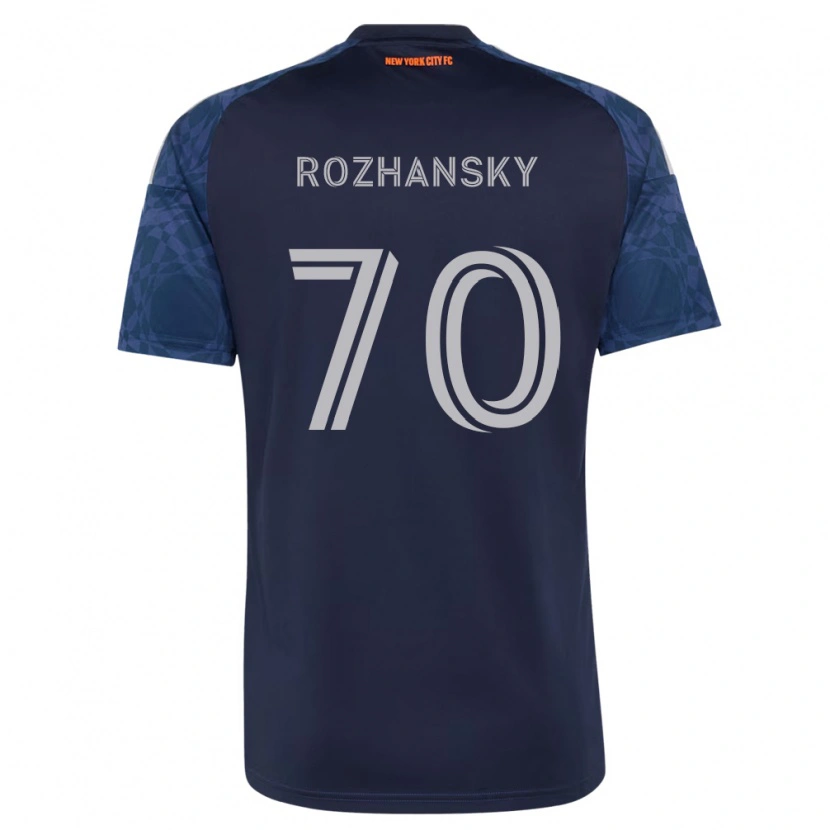 Danxen Mænd Jake Rozhansky #70 Dyb Blå Hvid Udebane Spillertrøjer 2026/27 Trøje T-Shirt
