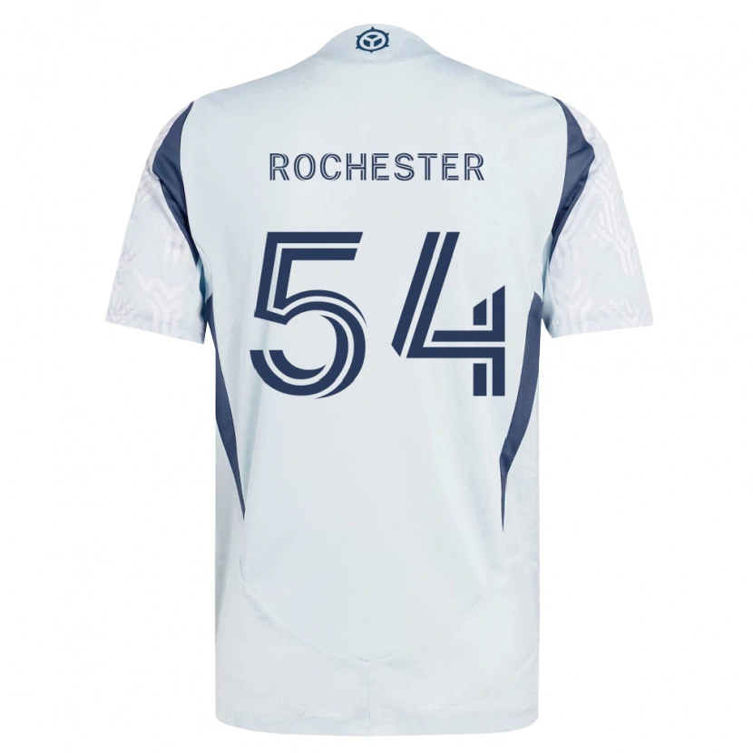 Danxen Mænd Lamonth Rochester #54 Blågrå Hvid Udebane Spillertrøjer 2026/27 Trøje T-Shirt