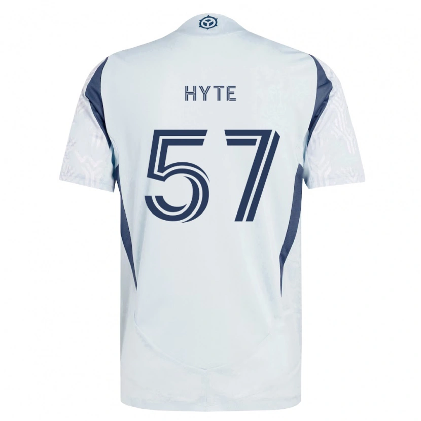 Danxen Mænd Darris Hyte #57 Blågrå Hvid Udebane Spillertrøjer 2026/27 Trøje T-Shirt