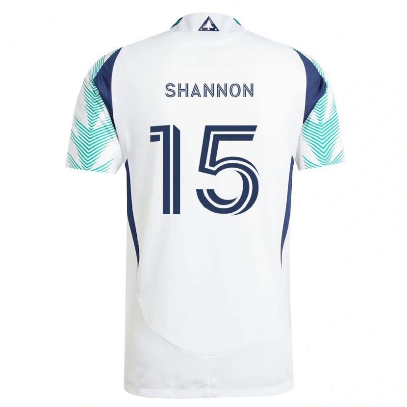 Danxen Mænd Jake Shannon #15 Hvid Marineblå Lysegrøn Udebane Spillertrøjer 2026/27 Trøje T-Shirt