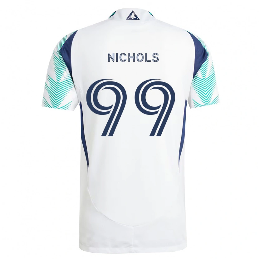 Danxen Mænd Robert Nichols #99 Hvid Marineblå Lysegrøn Udebane Spillertrøjer 2026/27 Trøje T-Shirt