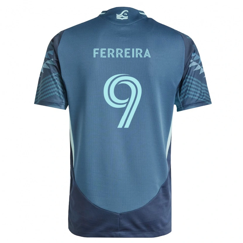 Danxen Mænd Jesús Ferreira #9 Marineblå Grøn Udebane Spillertrøjer 2026/27 Trøje T-Shirt