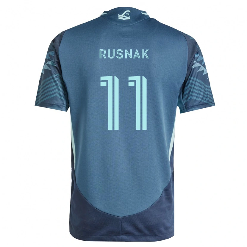 Danxen Mænd Albert Rusnák #11 Marineblå Grøn Udebane Spillertrøjer 2026/27 Trøje T-Shirt