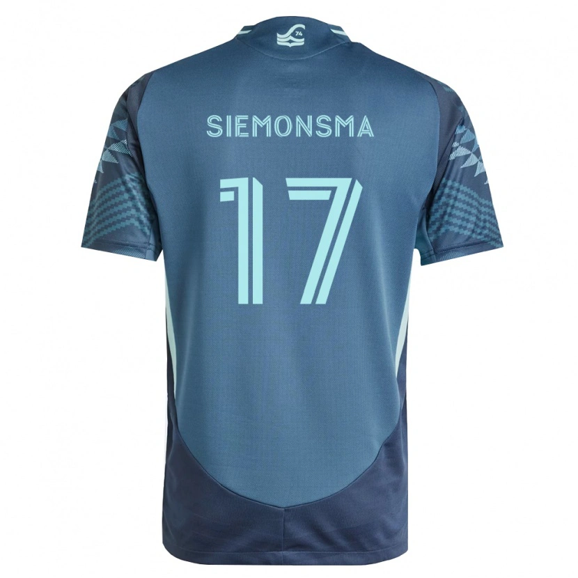 Danxen Mænd Sianna Siemonsma #17 Marineblå Grøn Udebane Spillertrøjer 2026/27 Trøje T-Shirt